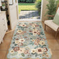 DUKINO 3x5 Area Rugs, Non Slip Floral Washable Rug by DUKINO