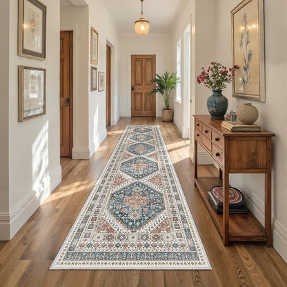 Runners for Hallway 12ft, Non-Slip Long Bathroom Rugs, Living Room, Soft by Restydon