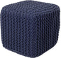 REDEARTH Square Hand Knitted Pouf by REDEARTH