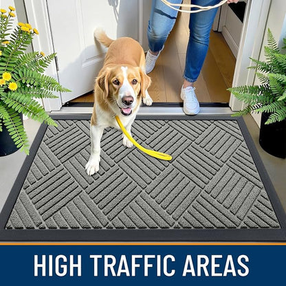 OLANLY Front Door Mat Outside Entrance 47x23, Waterproof Heavy-Duty Doormat | - Image 6