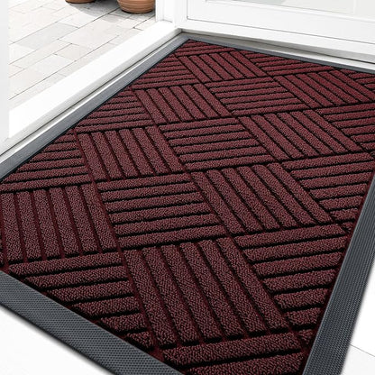 OLANLY Front Door Mat Outside Entrance 33x21, Waterproof Heavy-Duty Doormat | by OLANLY