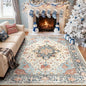 RELEANY Washable Area Rug, Water Repellent, Pet Friendly, Vintage Floral Boho by RELEANY
