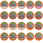 Double Donut Coffee Decaf Flavored Coffee Single Serve Cups For Keurig K Cup Brewer Variety Pack Sampler, 20Count
