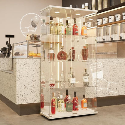 LFT HUIMEI2Y Glass Display Cabinet 4-Shelf - Image 9
