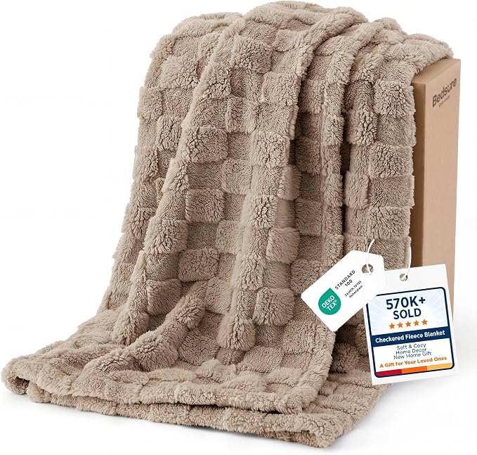 Bedsure GentleSoft Light Brown Twin XL Blanket by Unknown