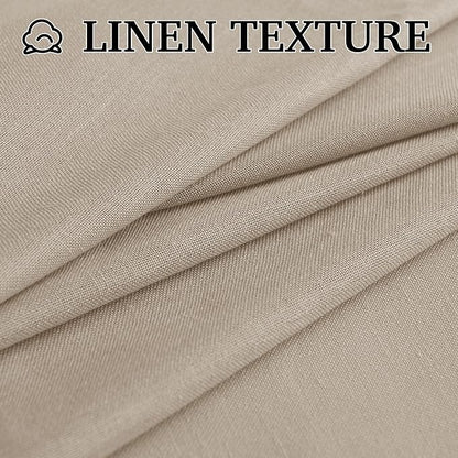 RYB HOME Farmhouse Boho Linen Sheer Curtains 90 inches Long - Image 6