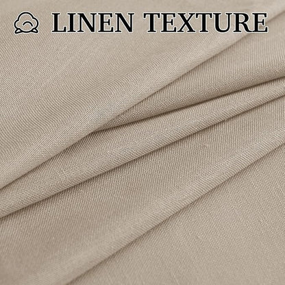RYB HOME Linen Semi Sheer Curtains - Image 5