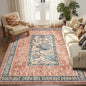 GarveeHome Terracotta Teal Washable 5x7 Area Rugs, Botanical Grove Vintage by GarveeHome