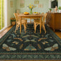 6x9 Dark Green Area Rugs for Dining Room by HazoHaus