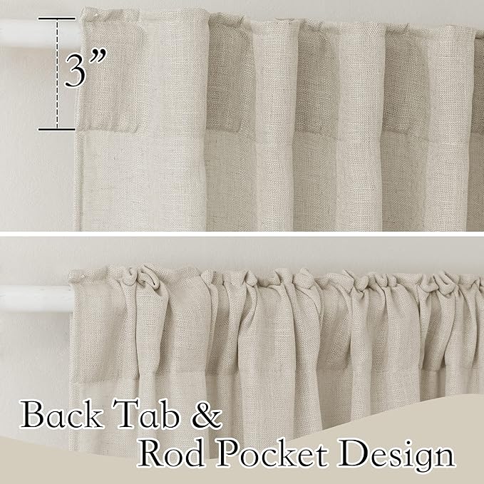 RYB HOME Sheer Curtains for Cafe - Image 2