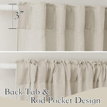 RYB HOME Sheer Curtains for Cafe - Image 2