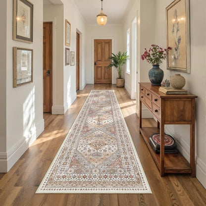 Runners for Hallway 12ft, Non-Slip Long Bathroom Rugs, Living Room, Soft by Restydon