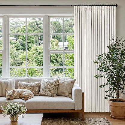 105 Inch Pinch Pleated Blackout Linen Curtains - Image 7