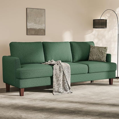 Busaurus Green 3 Seater Mid Century Modern Sofa, Comfy Furniture by BUSAURUS