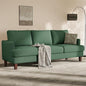 Busaurus Green 3 Seater Mid Century Modern Sofa, Comfy Furniture by BUSAURUS