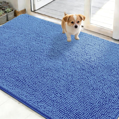 OLANLY Dog Door Mat for Muddy Paws 50x30, Super Absorbent Chenille Mud Mat | by OLANLY