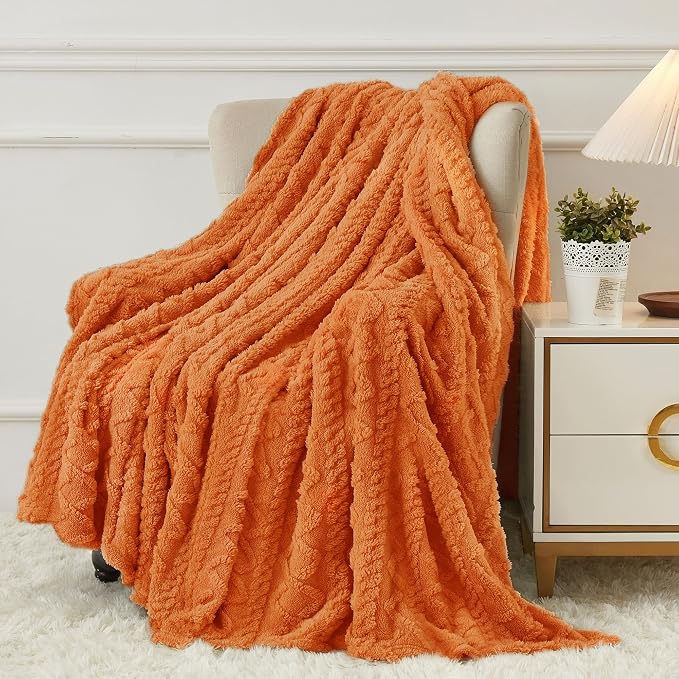 Aganear Fleece Throw Blanket for Couch, Fall Boho Blankets, Warm Gift for Women by Aganear