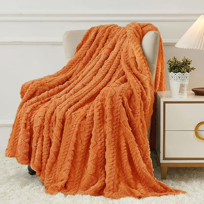 Aganear Fleece Throw Blanket for Couch, Fall Boho Blankets, Warm Gift for Women by Aganear