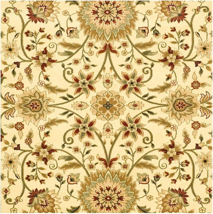 SAFAVIEH Lyndhurst Collection 8' Round Ivory/Red LNH212K Traditional Oriental - Image 5