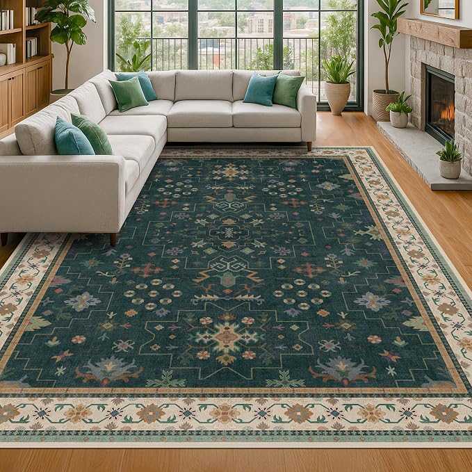 Vintage 8x12 Large Area Rugs for Living Room - Image 6