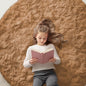 OLANLY Khaki Round Rugs for Bedroom by OLANLY