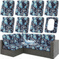Waterproof Outdoor Cushion Covers, Stretch Patio Slipcovers | UV Resistant by hyha