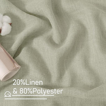 Linen Curtains 63 inch Length 2 Panels - Image 3