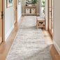 2x12 Runner Rug Non Slip, Washable Hallway Runner Rug, Taupe | Long Neutral Rugs by Restydon