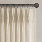95 Inches Long Pinch Pleated Semi Sheer Curtains by Topfinel