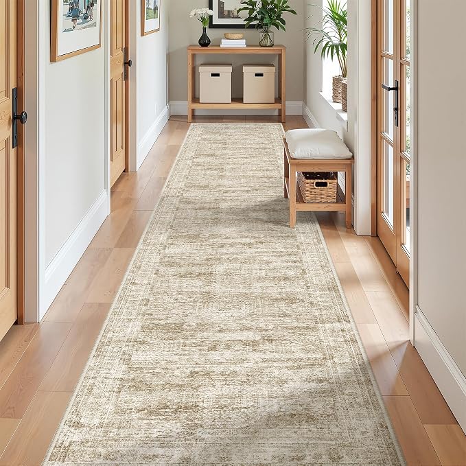 2x10 Runner Rug Non Slip, Washable Hallway Runner Rug, Laundry Room, Soft - Image 3
