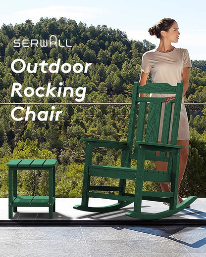 SERWALL HDPE Outdoor Rocking Chair - Image 6