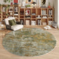 Green Round Area Rugs 4ft Washable Circle Rug by Acapet