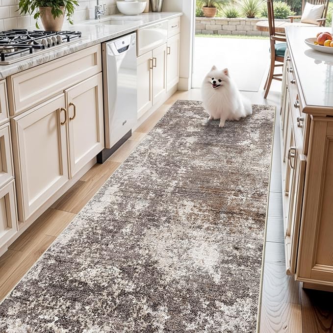 4x10 ft Rug for Wide Hallway – Non-Slip Washable Large Carpet Runner for by BYYVOORugsforYourHome