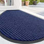 OLANLY Half Circle Front Door Mat 29.5x17, Waterproof Heavy-Duty Doormat | Blue by OLANLY