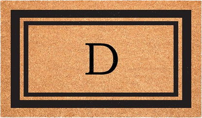 Calloway Mills 152962436D Black Border 24" x 36" Monogram Doormat by Callowaymills