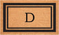 Calloway Mills 152962436D Black Border 24" x 36" Monogram Doormat by Callowaymills