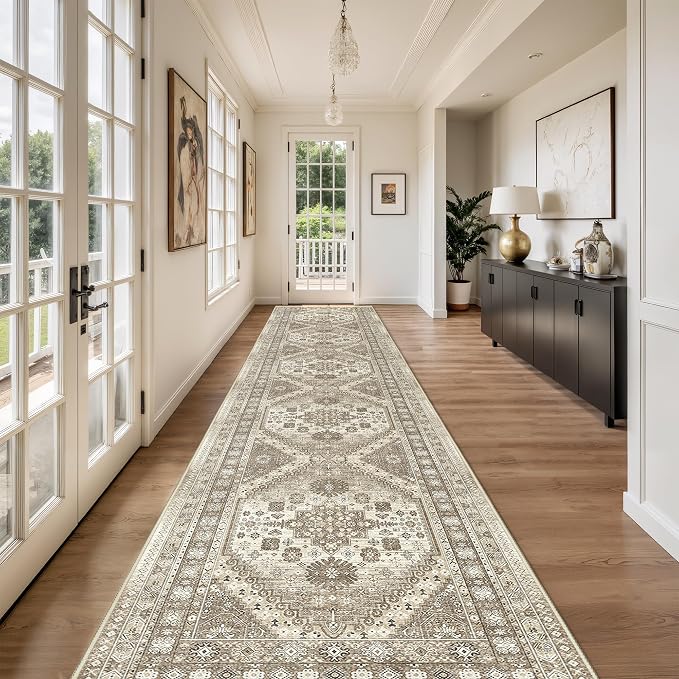 Washable Runner Rug 2.5x16, Non-Slip Long Kitchen Rugs, Soft Hallway Runner - Image 4