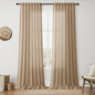 Sand Beige Curtains 120 Inches Long by Nanspring