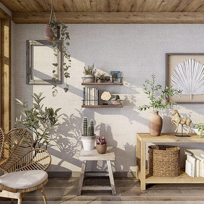 Shario Rustic Wood Floating Shelves - Image 6