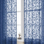 Furman Blue Sheer Curtains 84 inches Long by OWENIE