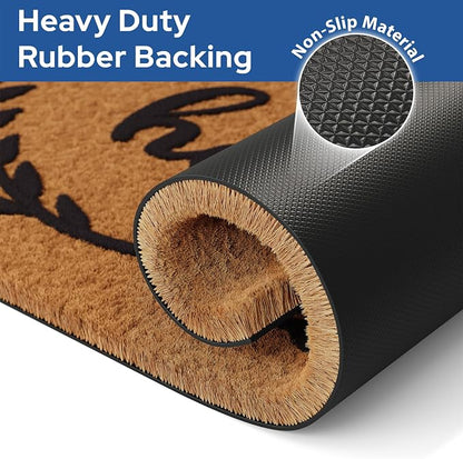 Barnyard Designs Natural Coco Coir Non-Slip Doormat | Heavy-Duty Welcome Mat - Image 8