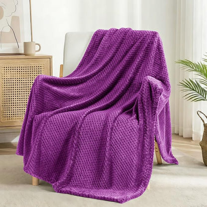 Exclusivo Mezcla Large Waffle Fleece Throw Blanket by ExclusivoMezcla