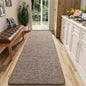 2x8 Runner Rug for Hallway, Long Runner Rugs Non Slip, Matte Brown | Soft by AROGANAREARUG