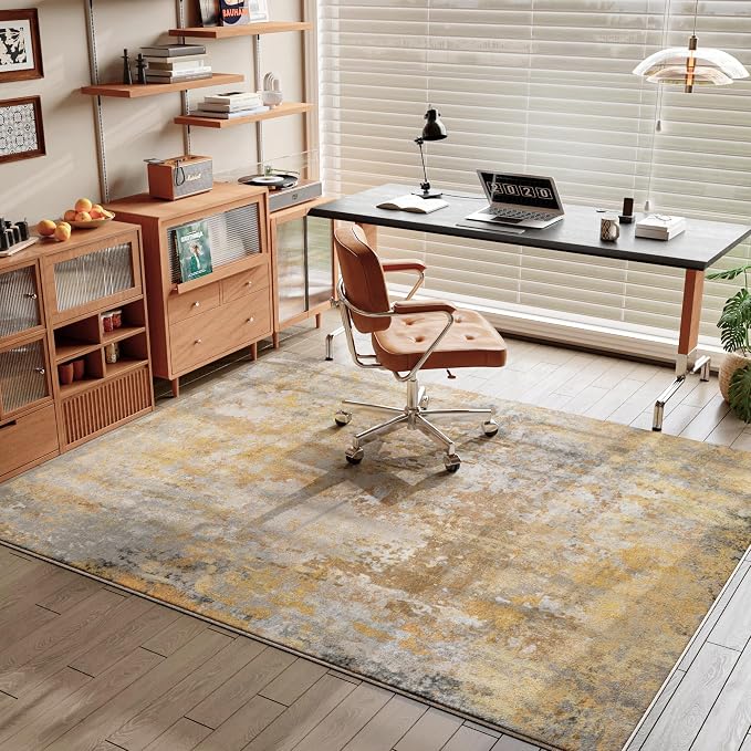 Beige Gold Entryway Rug 3x5 Door Mat Indoor Entrance 36x60, Washable Small - Image 9