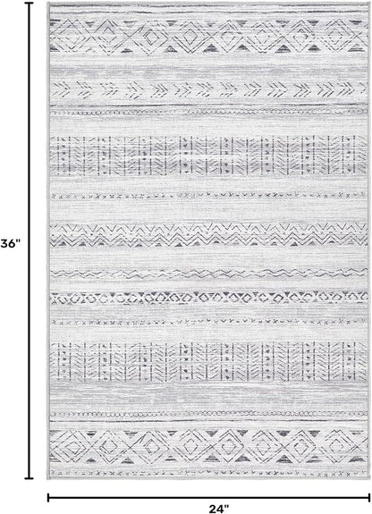 cotiled Washable 2x3 Entryway Rugs: Boho Moroccan Soft Small Rug | Solve Modern - Image 2