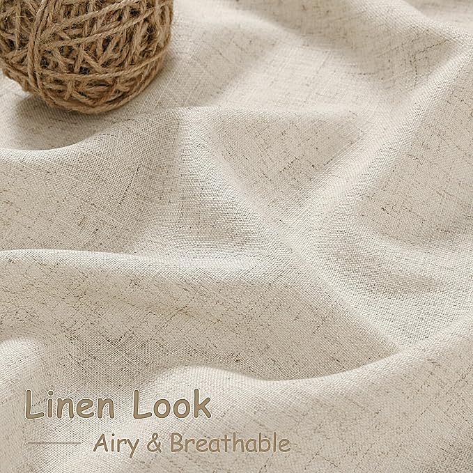 Boho Linen Curtains 132 Inch Length - Image 4