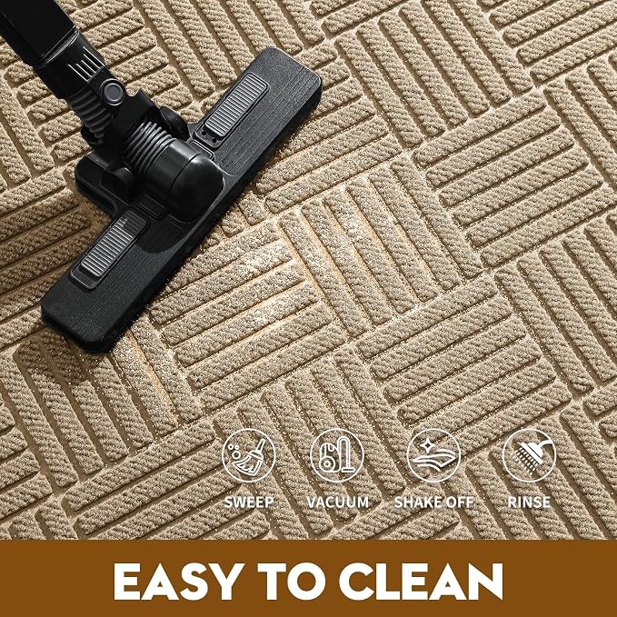 Front Door Mat, Heavy Duty Waterproof Doormat 35.5"x24", Stain Fade Resistant - Image 6