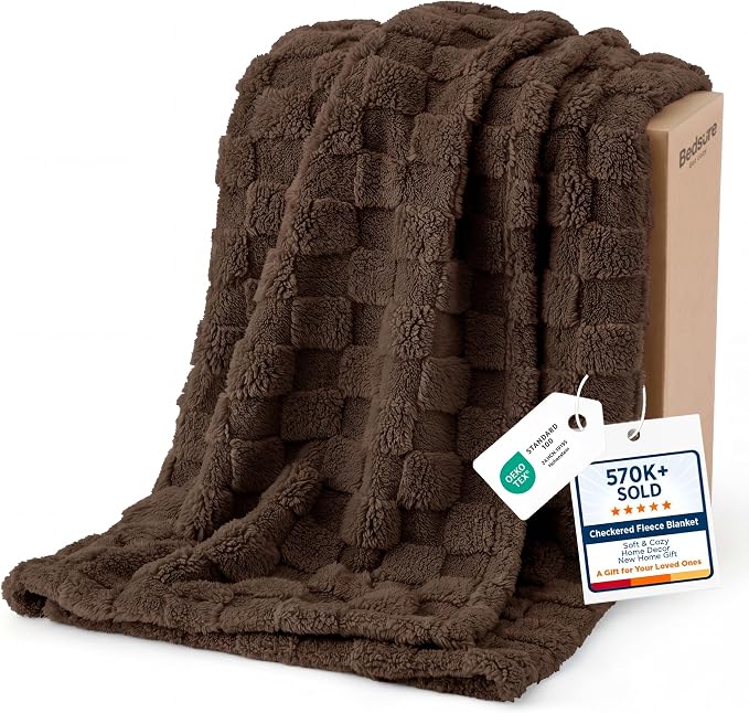 Bedsure GentleSoft Brown Throw Blanket by Unknown