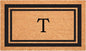 Calloway Mills 152961830T Black Border 18" x 30" Monogram Doormat by Callowaymills