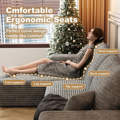 108" Sectional Couches for Living Room Cloud Couch Sofa - Image 5